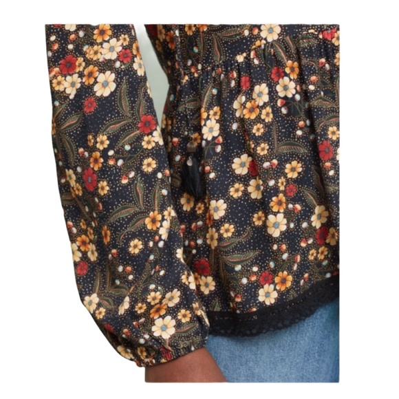 Farm Rio by Anthropologie Sayen Peasant Floral Top - Picture 5 of 9